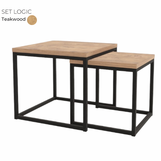 Комплект журнальных столов Алсав 21SETLOGIC.001 Teakwood
