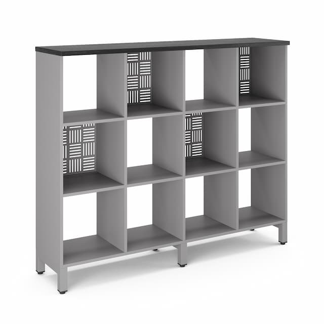 Стеллажная система SQ-3Х4 aluminum/wood