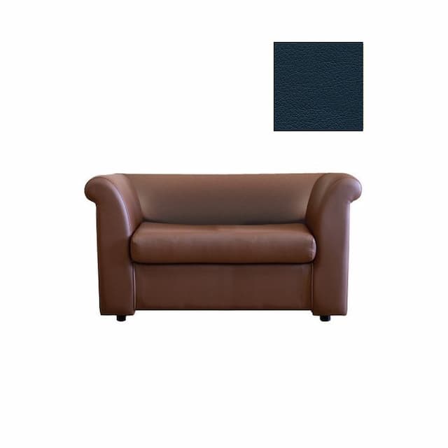 Диван 2-х местный Юнитекс ПАРЛАМЕНТ М.Д2.05.5. Х экокожа премиум / синяя