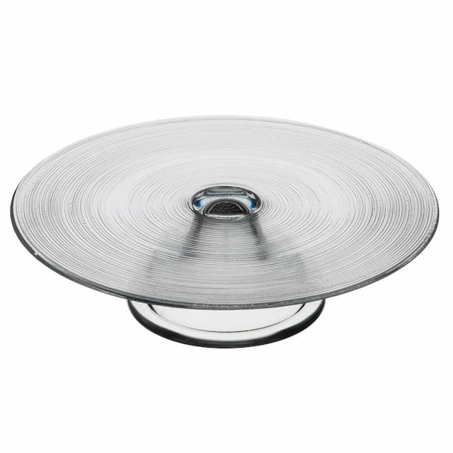 Блюдо для торта на ножке ARDACAM Circle ARD 1929F(1576).1 d 21 см h 1 см (стекло, прозрачный)