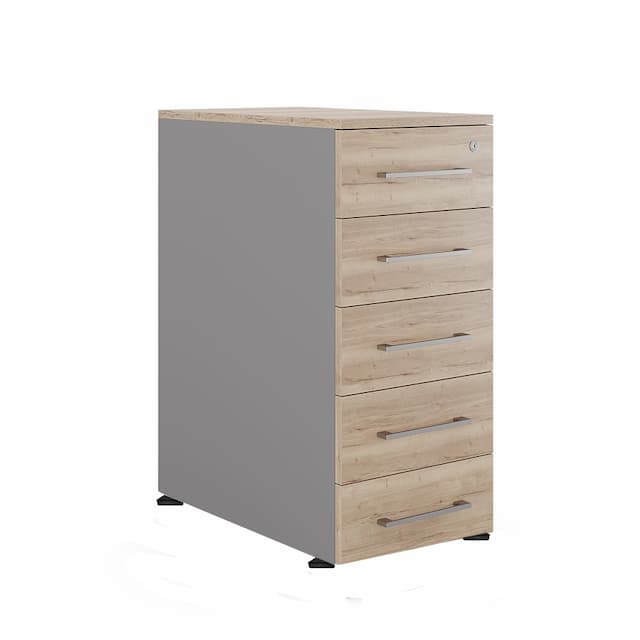 Тумба приставная Kobor TS5-40/60 aluminum/natural