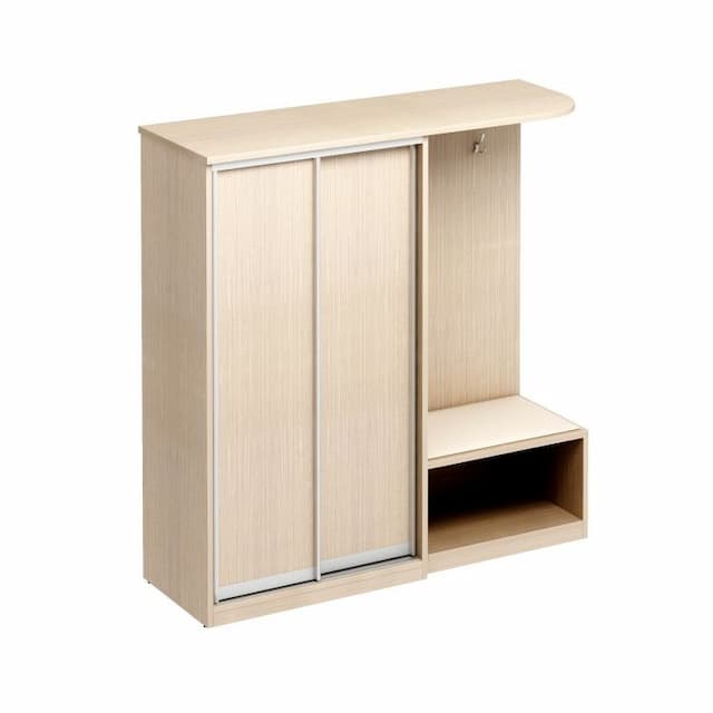Шкаф-купе комбинированный правый для одежды и белья Юнитекс КРЕДО КР 123 ДК дуб скандинавский