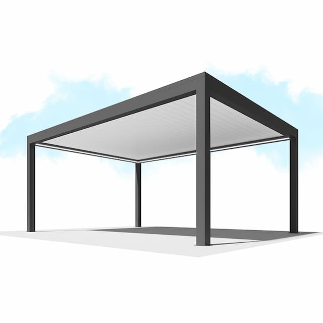 Пергола Сити-Форм Pergola В500-25П Bioclimatic споворотными ламелями ЛАМЕЛЬ 250 X 53 (6,5х2,5) 1 модуль