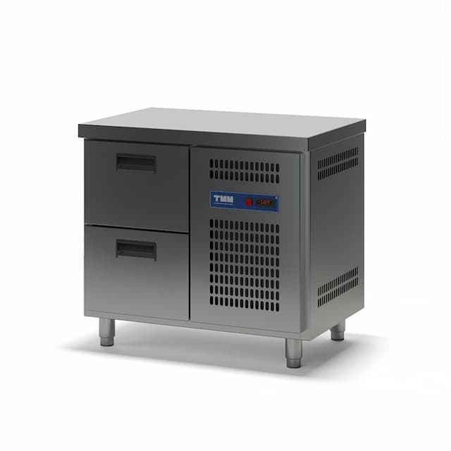 Стол холодильный ТММ СХСБ-2/2я  (с бортом) (945х600х870)